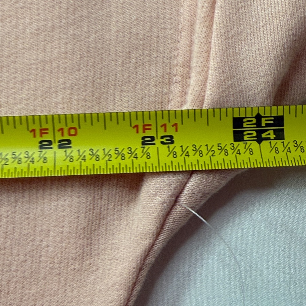 Abound Women's Pink Oversized Distressed Tie-Front Sweatshirt Size Small NWT - Picture 9 of 9